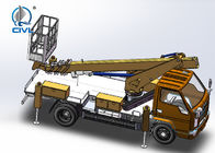chassi telescópico do caminhão do veículo 4x2 de 18m Van With Basket Aerial Work